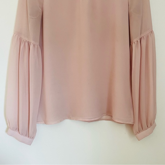 EXPRESS Romantic Long-sleeved Blouse - Picture 3 of 12